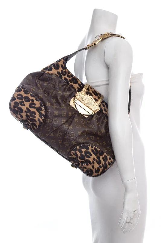 Louis Vuitton Brown Monogram Leopard Polly Handbag