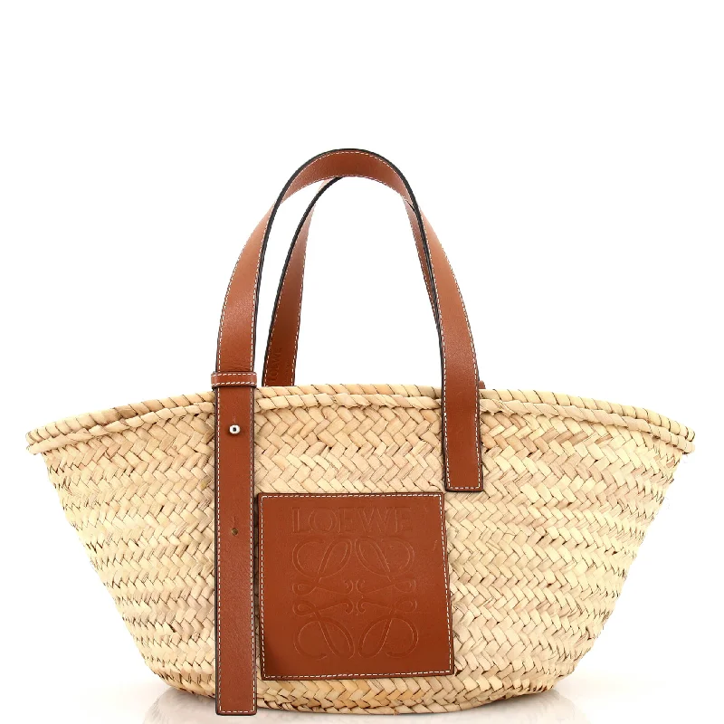 Basket Tote Raffia Medium