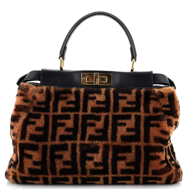 Peekaboo Bag Zucca Shearling Regular