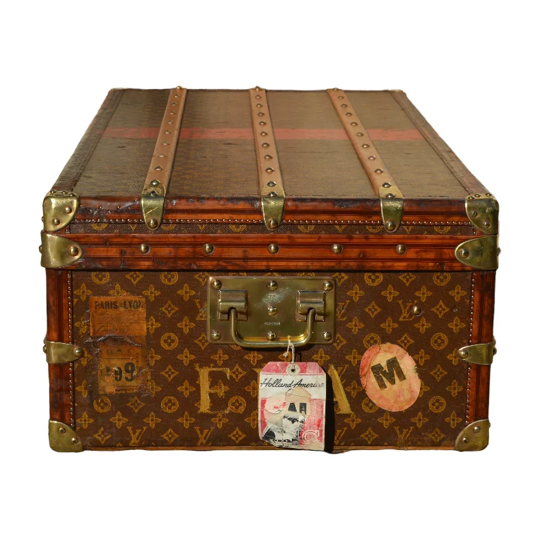 Louis Vuitton Brown Canvas Trunk travel bag