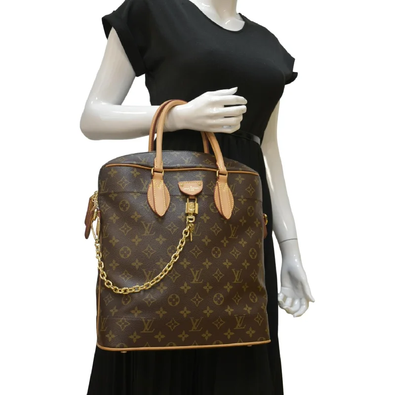 LOUIS VUITTON Carry All MM NM Monogram Canvas Shoulder Bag Brown