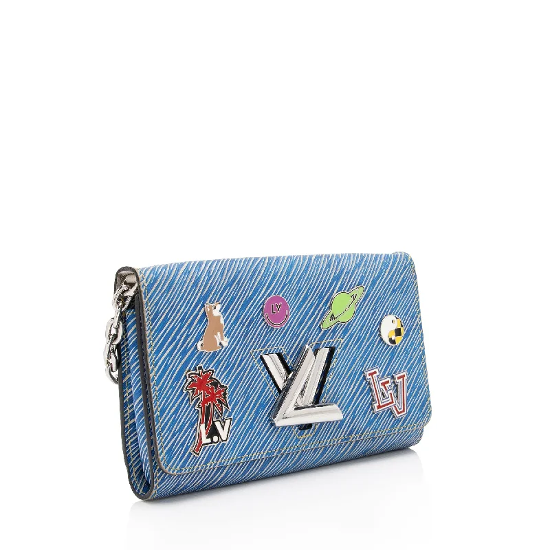 Louis Vuitton Epi Leather Pins Twist Chain Wallet (qOMi06)