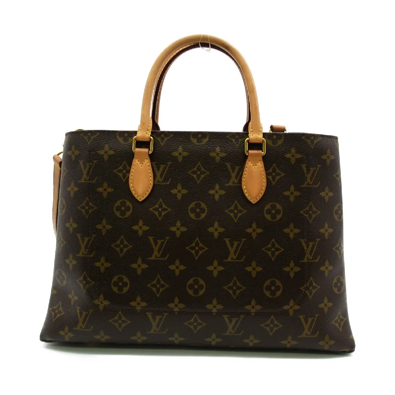 LOUIS VUITTON Flower tote Tote Bag Brown PVC coated canvas M43551