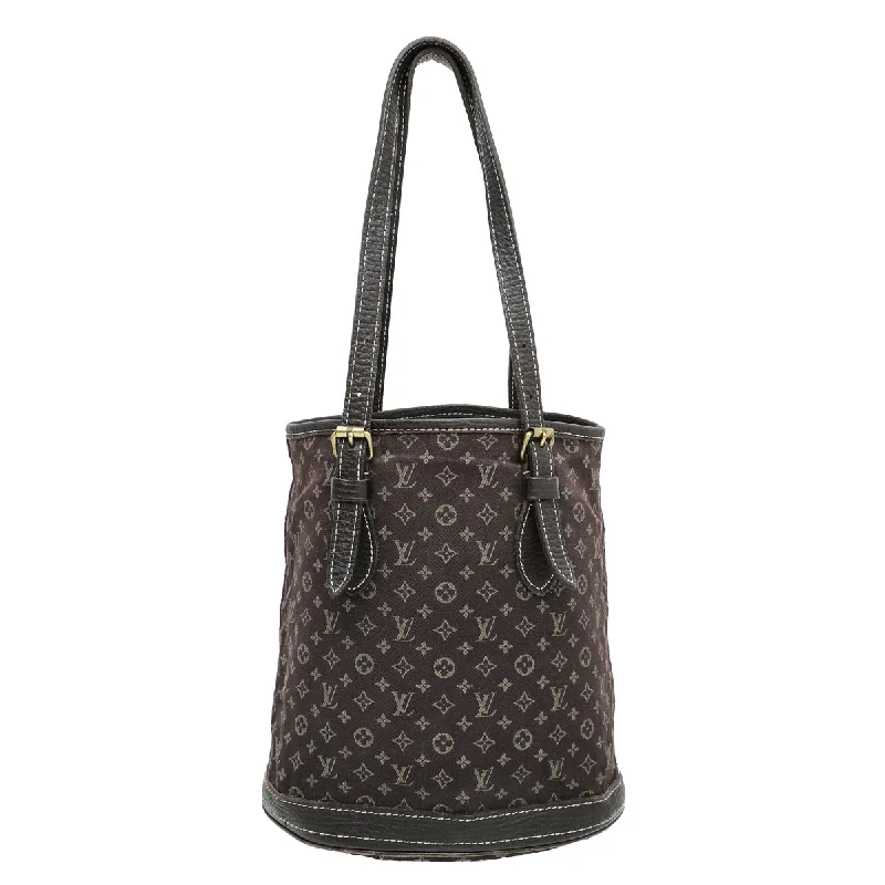 Louis Vuitton Brown Monogram Mini Lin Petit Bucket Bag