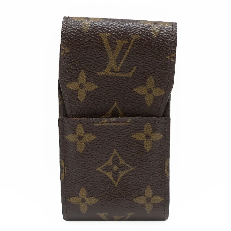 Louis Vuitton Cigarette Case Monogram Etuy Cigarette Case M63024 Brown Tea Small Other