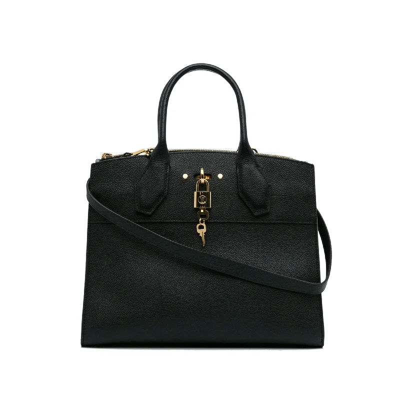 Louis Vuitton City Steamer MM Black Calfskin