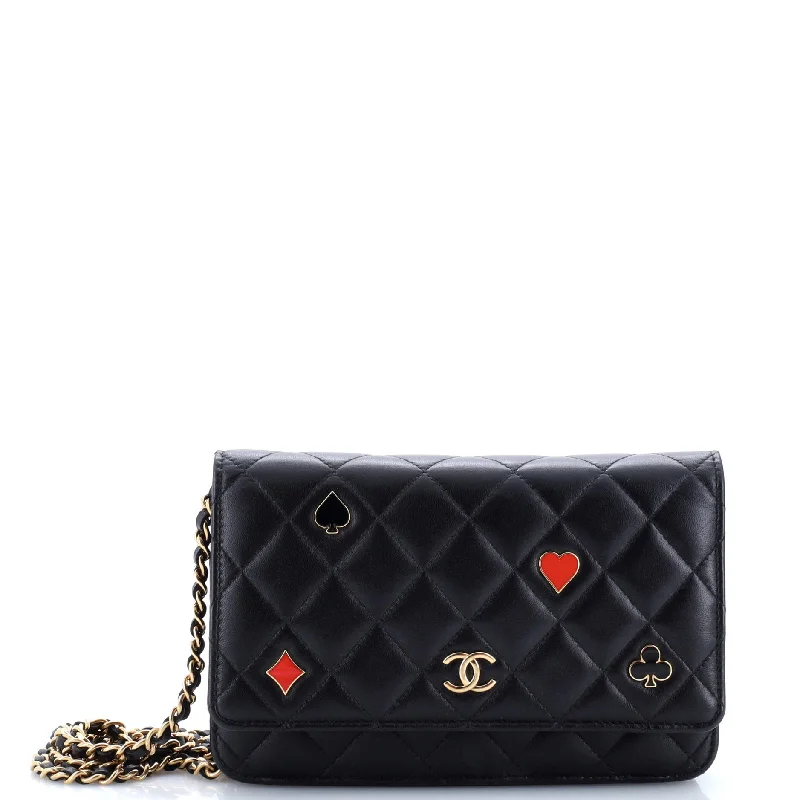 Coco Casino Wallet on Chain Quilted Lambskin