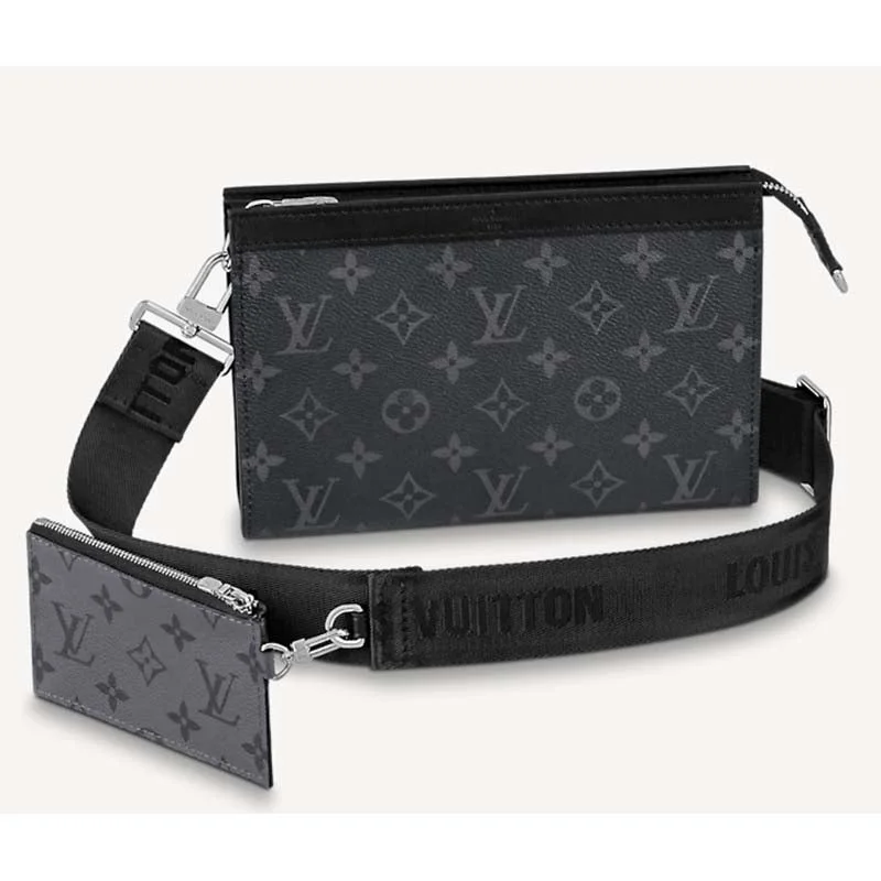 Louis Vuitton LV Unisex Gaston Wearable Wallet Monogram Eclipse Reverse Coated Canvas