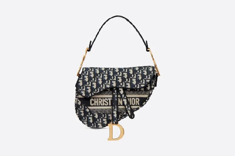 Christian Dior BAG Blue Christian Dior Oblique Embroidery