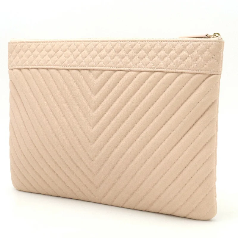 Chanel Limited Edition Handbag for CollectorsCHANEL Chevron Clutch Bag