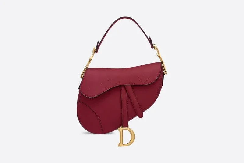 Christian Dior Bag Cherry Red Grained Calfskin