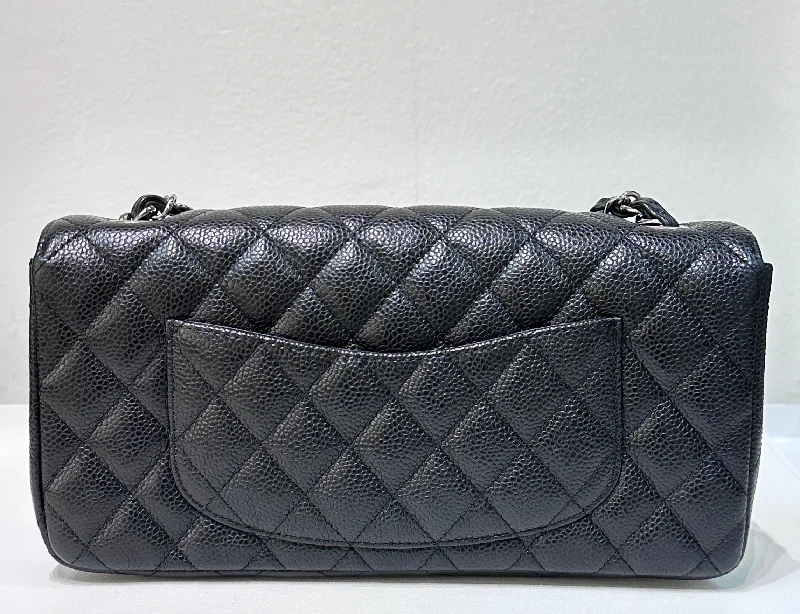 Chanel Lightweight Handbag for Daily ErrandsChanel Caviar East West Flap Bag Black SHW