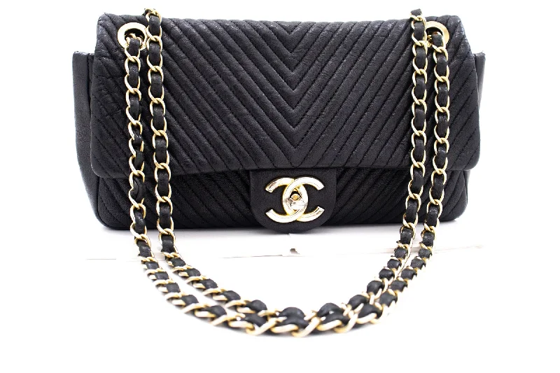 Chanel Limited Edition Handbag for CollectorsChanel Chevron V-Stitch Leather Chain Shoulder Bag Single Flap Mat