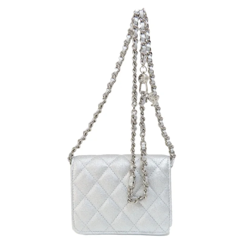 Chanel All - Match Handbag for Versatile StylingCHANEL Chevron Shoulder Bag