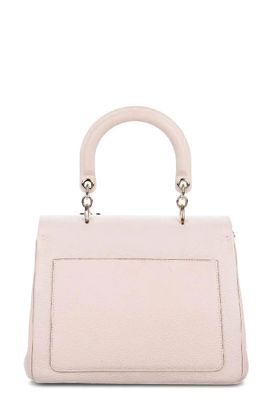 Small Be Dior Top Handle Flap Bag Pale Pink