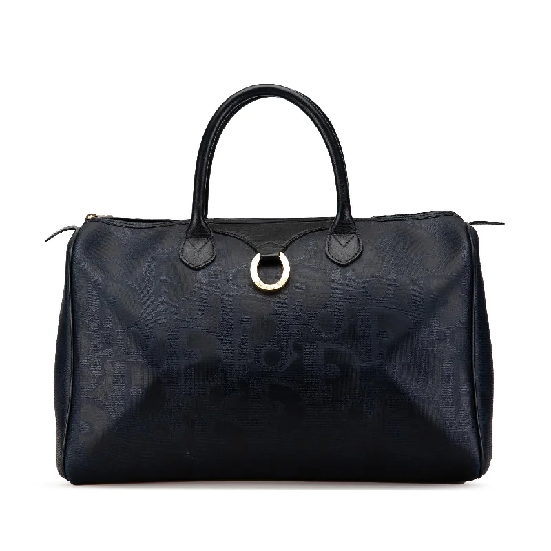 Dior Oblique Coated Canvas Boston Bag (SHG-yKYS8X)